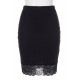 Jupe longue noire Maria - LSK1-LBLK