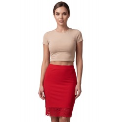 Jupe longue rouge Maria - LSK1-LRED