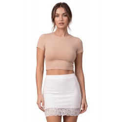 Jupe courte blanche Marina - LSK1-SWHT