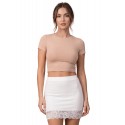 Jupe courte blanche Marina - LSK1-SWHT
