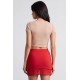 Jupe courte rouge Marina - LSK1-SRED
