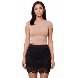 Jupe courte noire Camélia - LSK2-SBLK