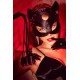 Masque félin en faux cuir - Mapalé