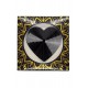 Nipple Métal noir Cache tétons cœur - 202400106