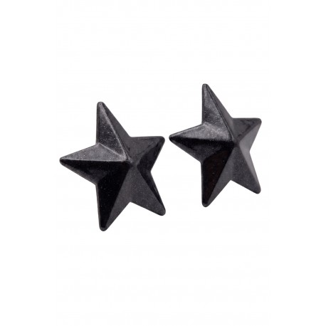 Nipple Métal noir Cache tétons d'étoile - 202400107