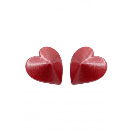 Nipple Métal rouge Cache tétons cœur - 202000106