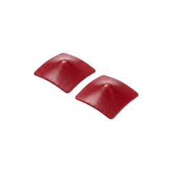 Nipple Métal rouge Cache tétons carré - 202000105