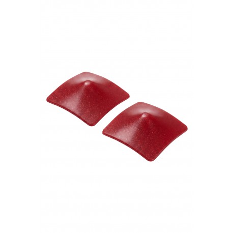 Nipple Métal rouge Cache tétons carré - 202000105