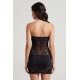 Robe bustier maille et dentelle