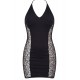 Robe sexy décolletée dos nu et résille
